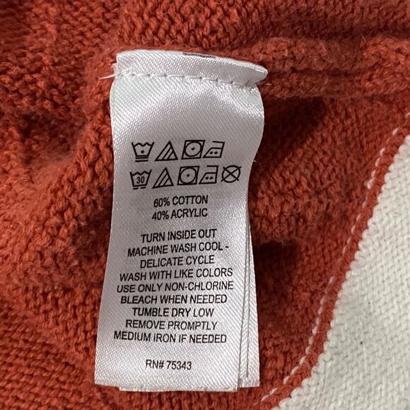 Cupcakes and Cashmere Girls Daisy Burnt Orange Sweater Dress Size 4 Cable Knit - Picture 5 of 6